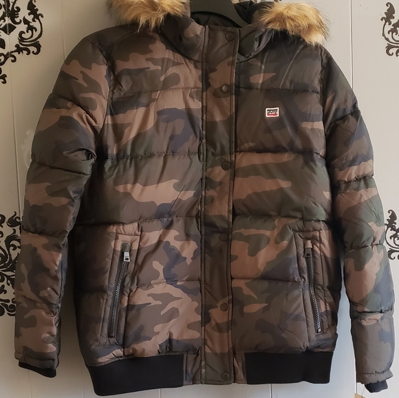 Levi's Resistant Heavyweight Bomber Camo Jacket L - Picture 7 of 16